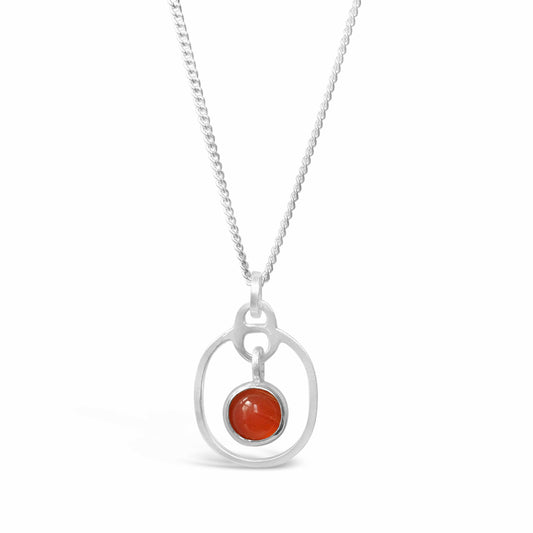 Birthstone Pendant Carnelian July