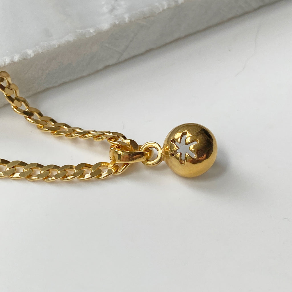 Birthstone Chain Necklace Gold