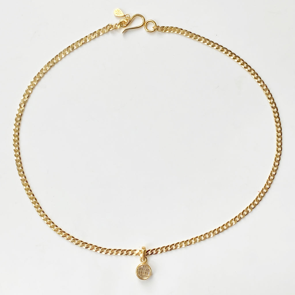 Birthstone Chain Necklace Gold