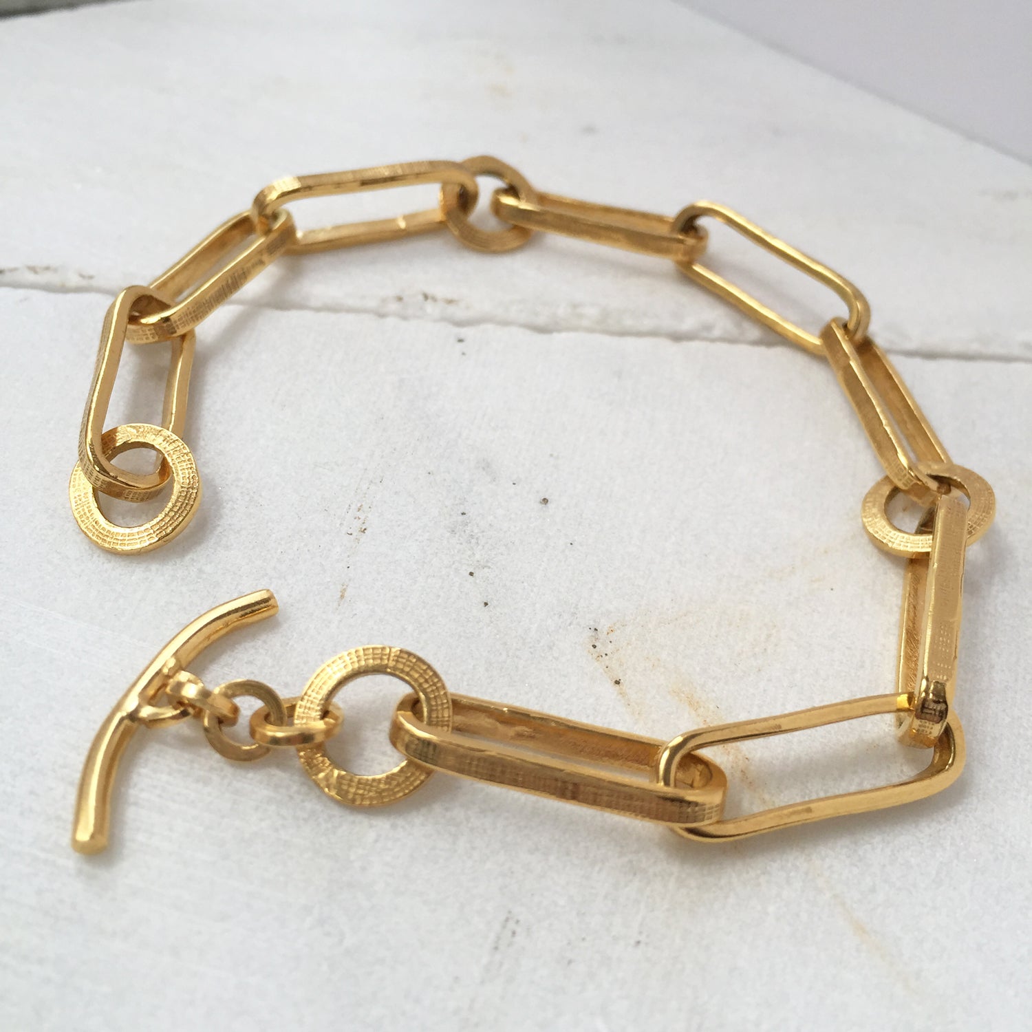Gold Orb Link Chunky Chain Bracelet - Lambert Jewelers