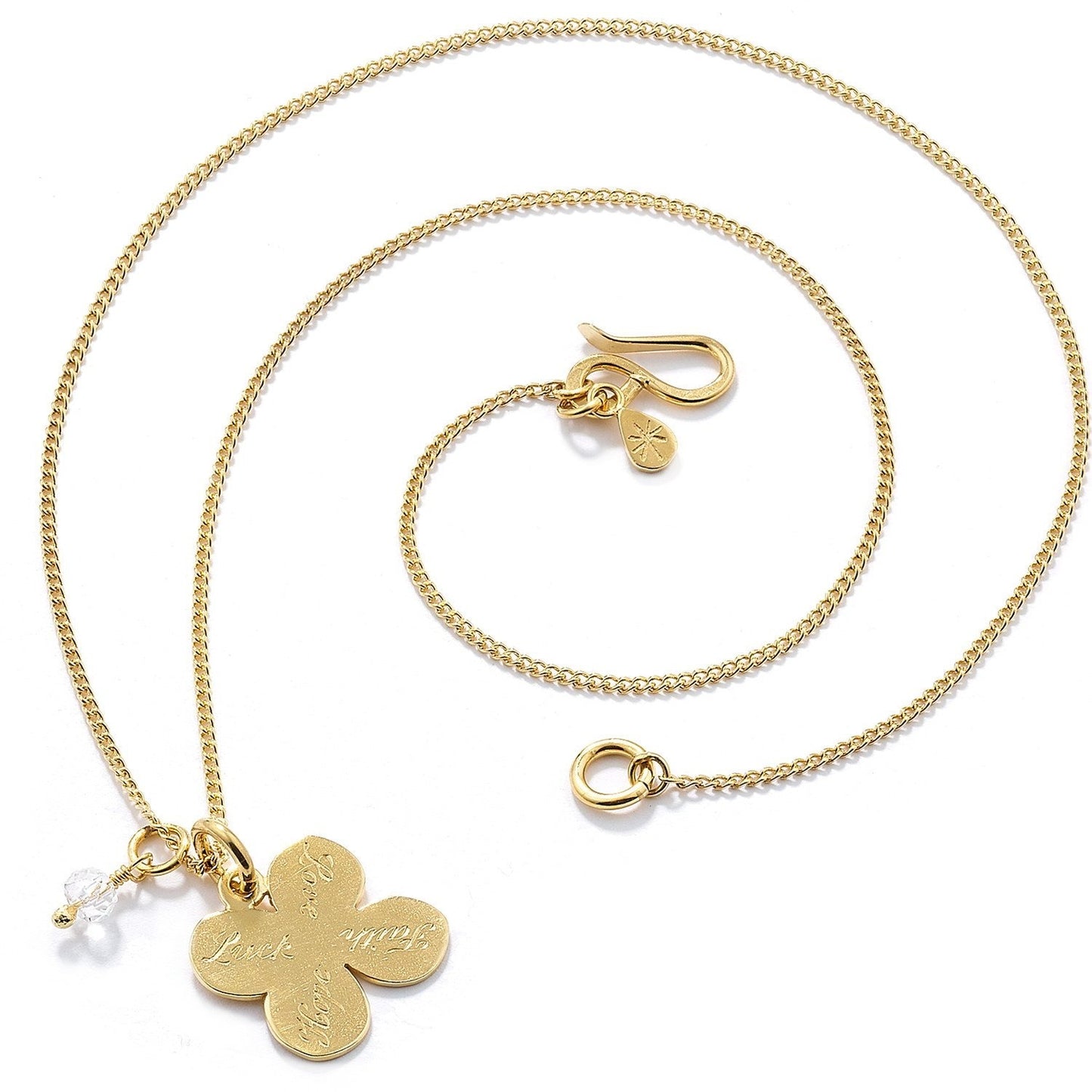 Four Leaf Clover Pendant in Gold