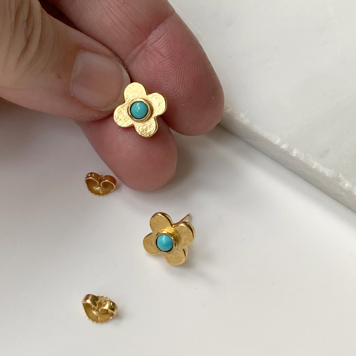 Clover Turquoise Stud Earring