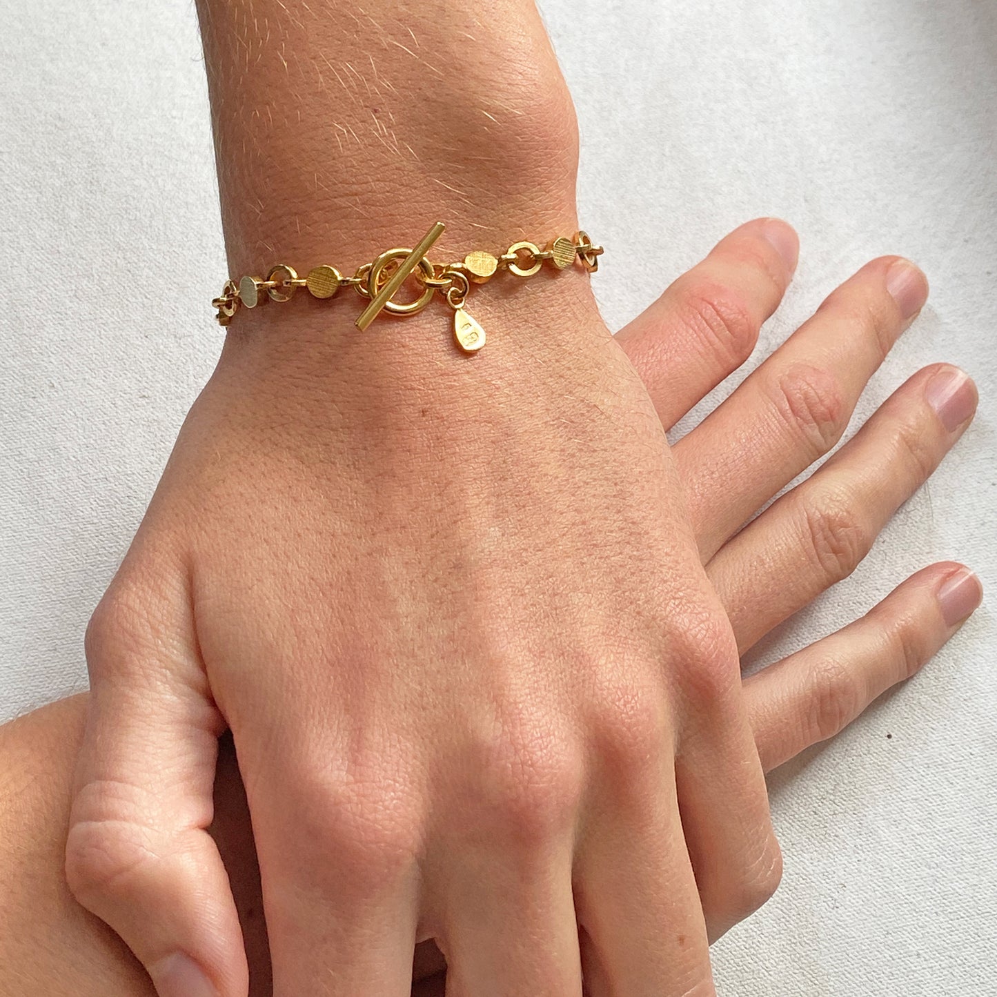 Dot Chain Gold Bracelet