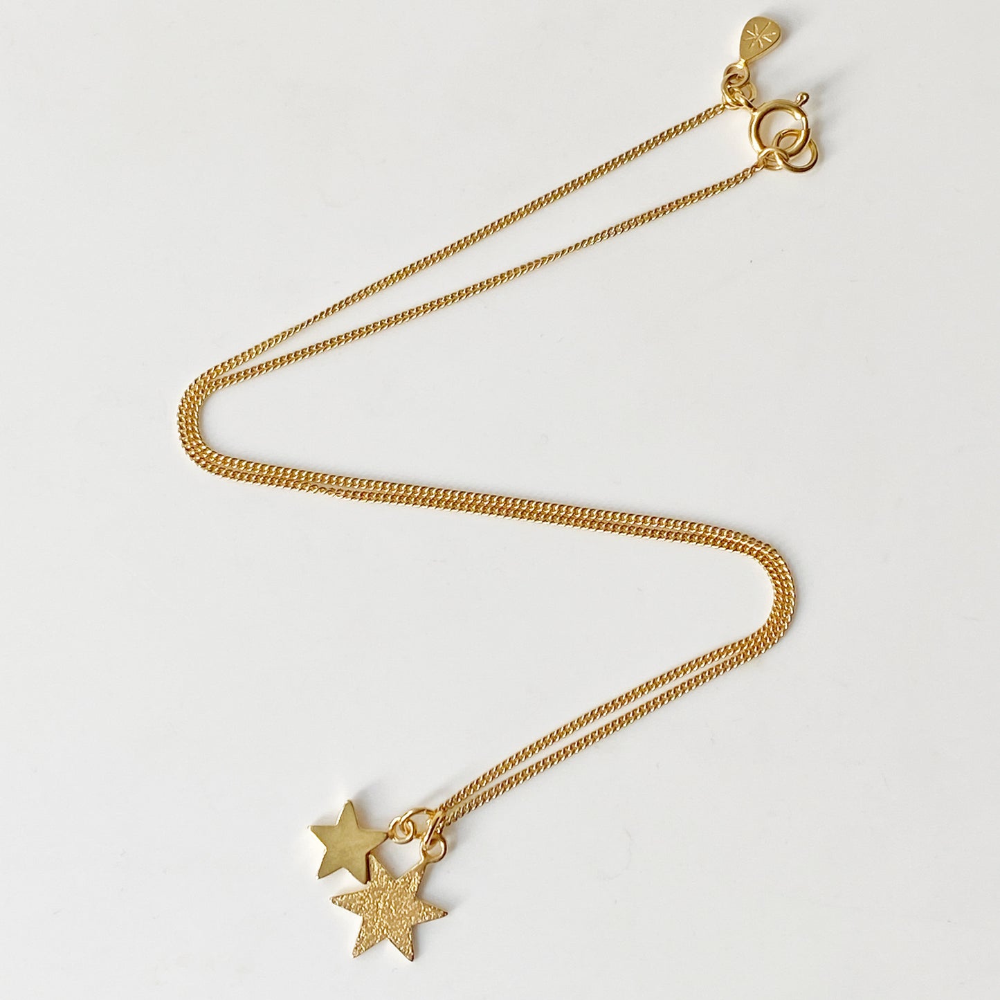 Double Star Pendant in Gold