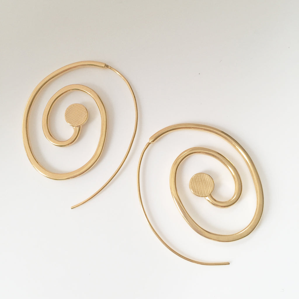 Goddess Spiral Earrings