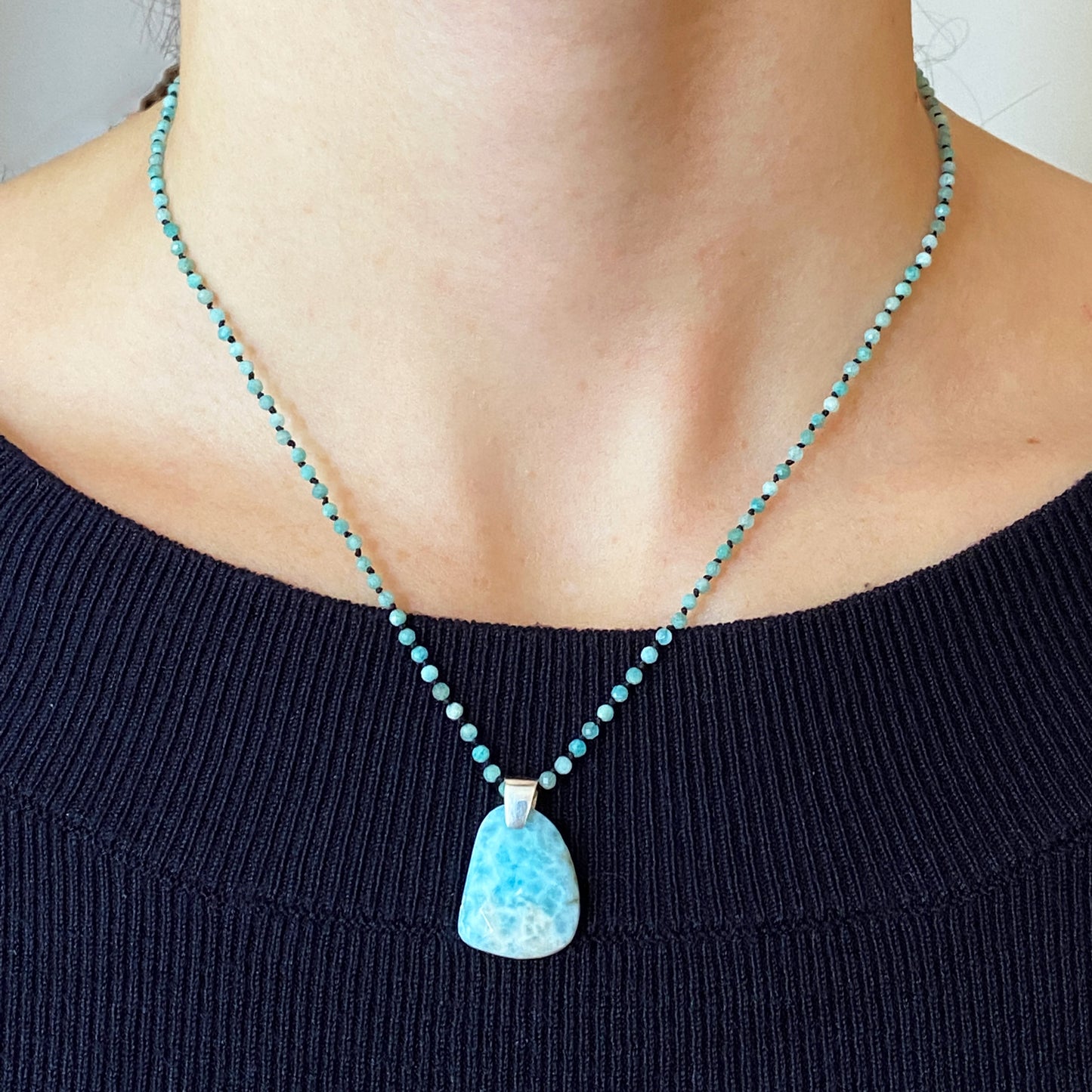 Larimar Amazonite Necklace