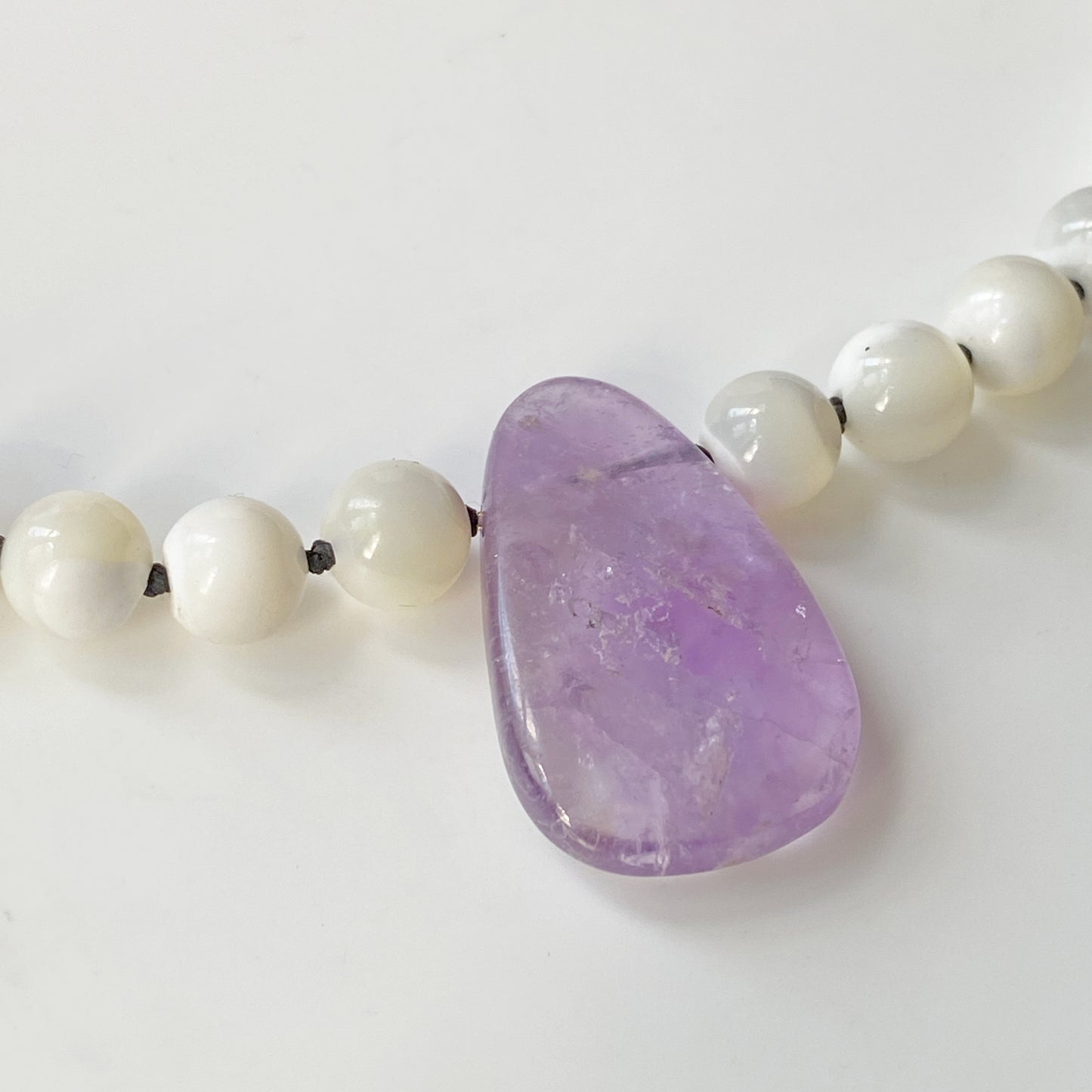 Amethyst and Mother Of Pearl Necklace