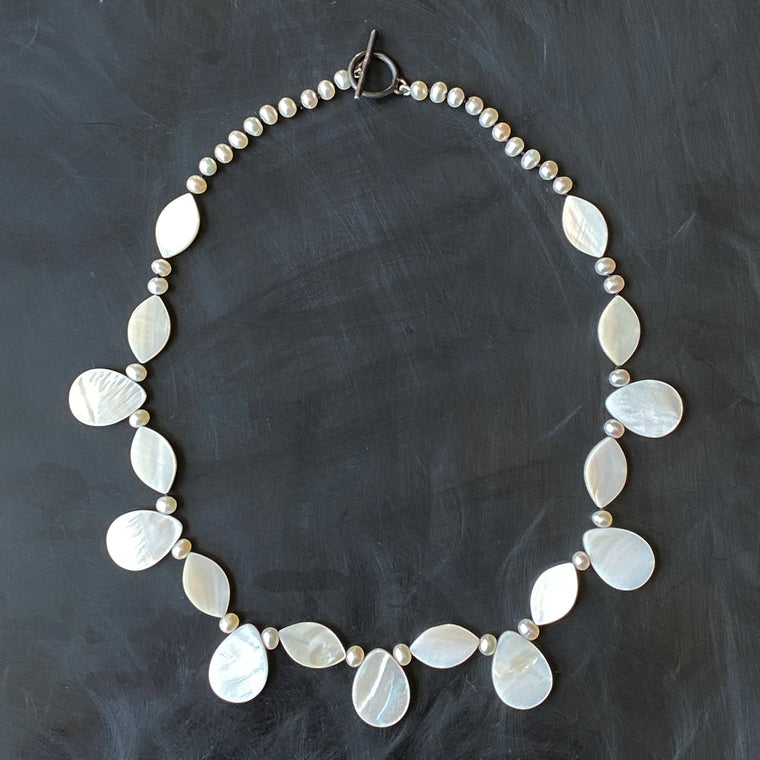 Mother of Pearl Collar Necklace