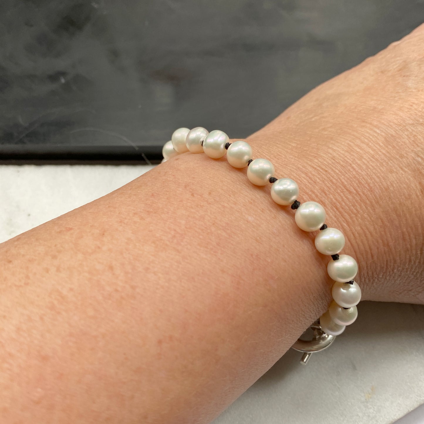 Pearl T-Bar Bracelet