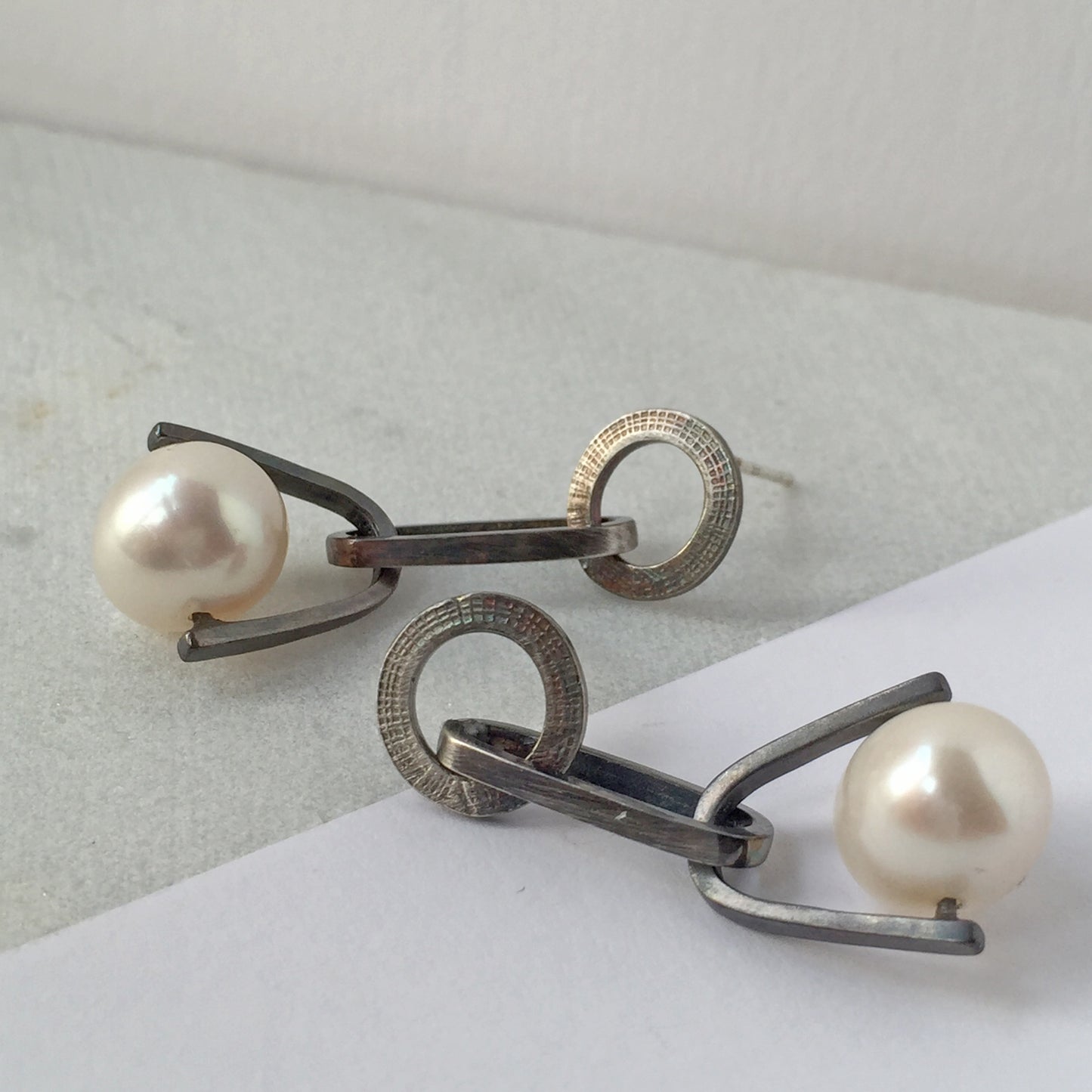 Pearl Chain Earrings