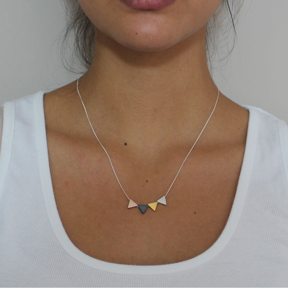 Mixed Triangle Pendant