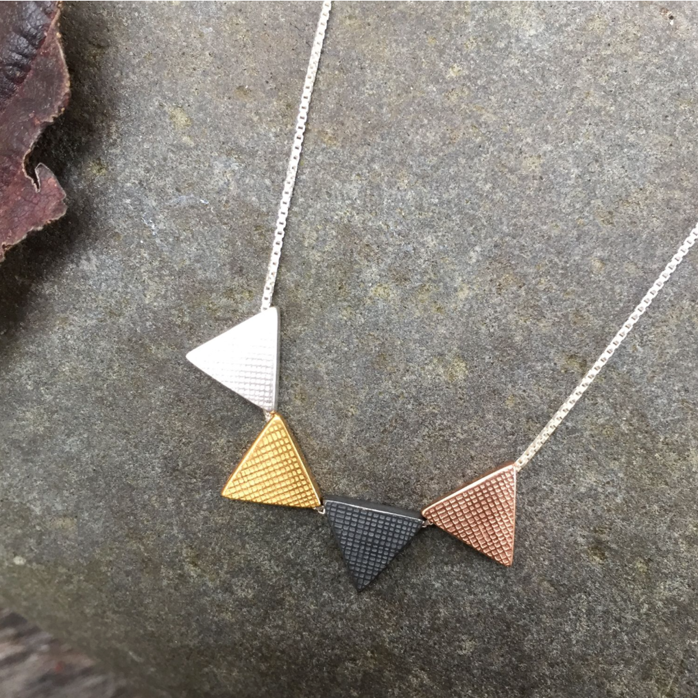 Mixed Triangle Pendant