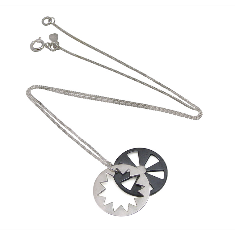 Sunburst Pendant in Silver