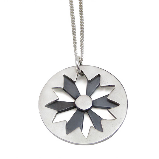Sunburst Pendant in Silver