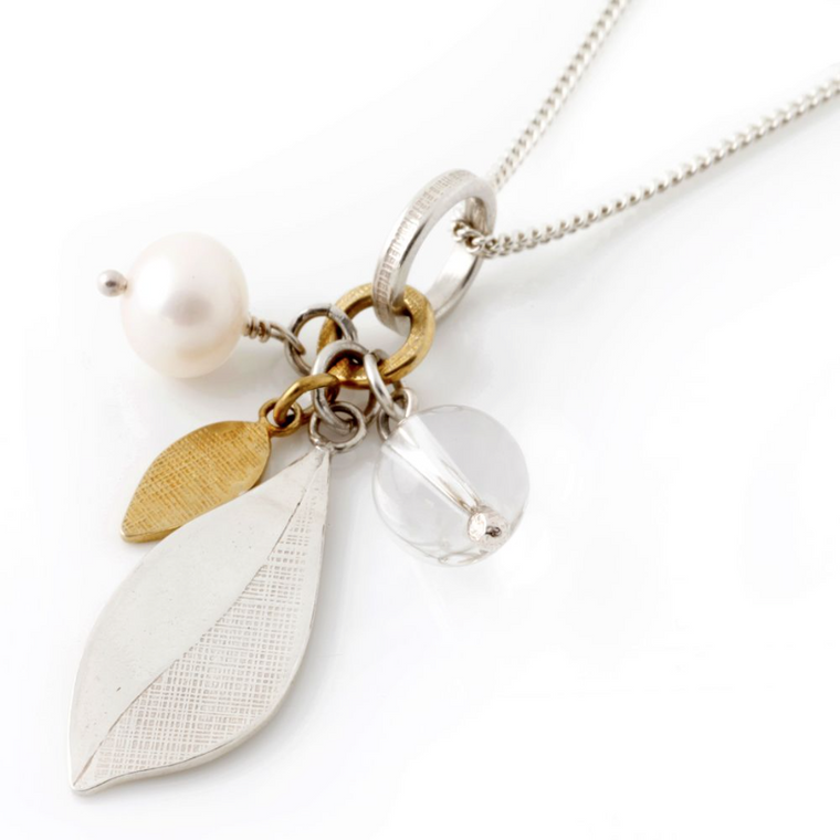 Leaf Pendant in Silver