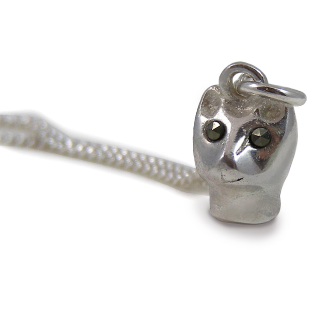 Cat Pendant in Silver