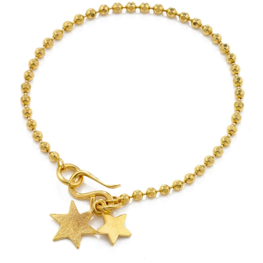 Double Star Bracelet Gold