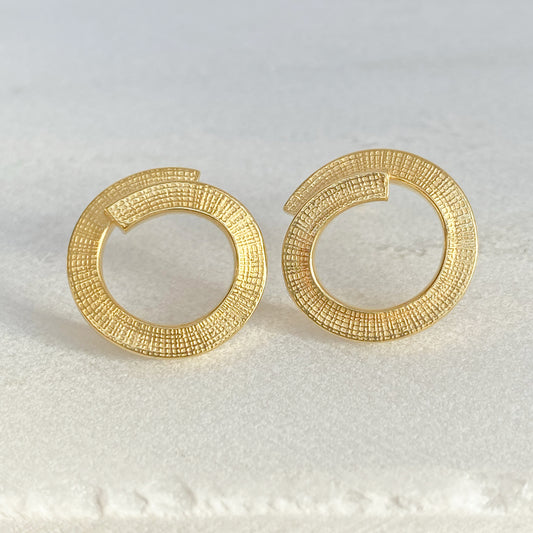 Swirl Gold Earrings