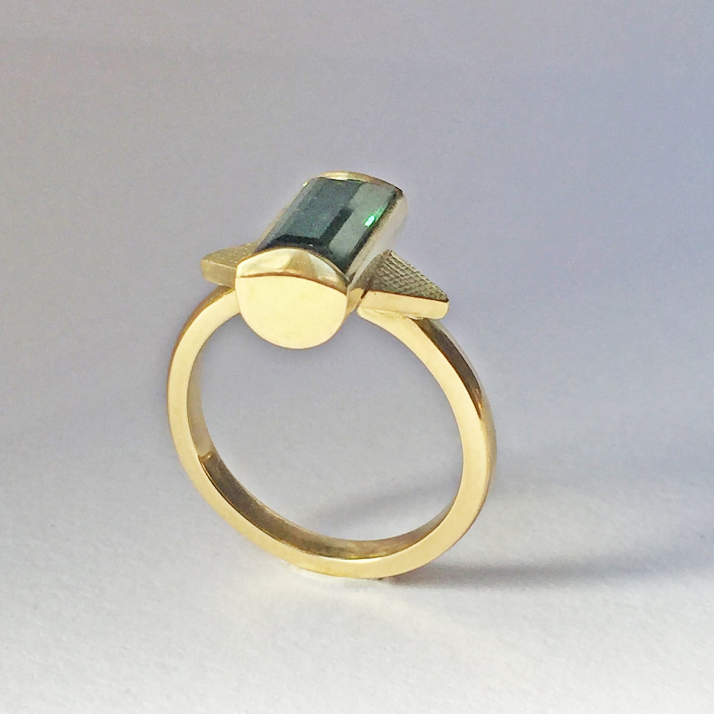 Green Tourmaline 18ct Gold Ring