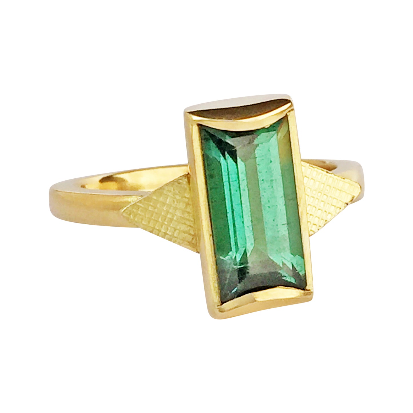 Green Tourmaline 18ct Gold Ring