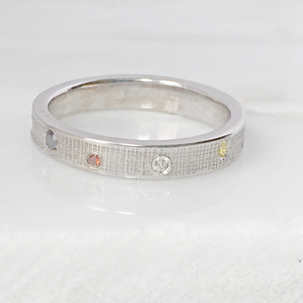 Wedding Eternity Ring With Mixed Diamonds