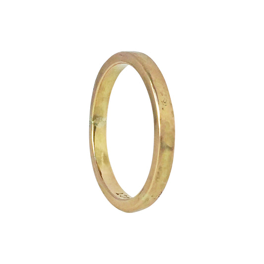 Rustic Gold Wedding Band