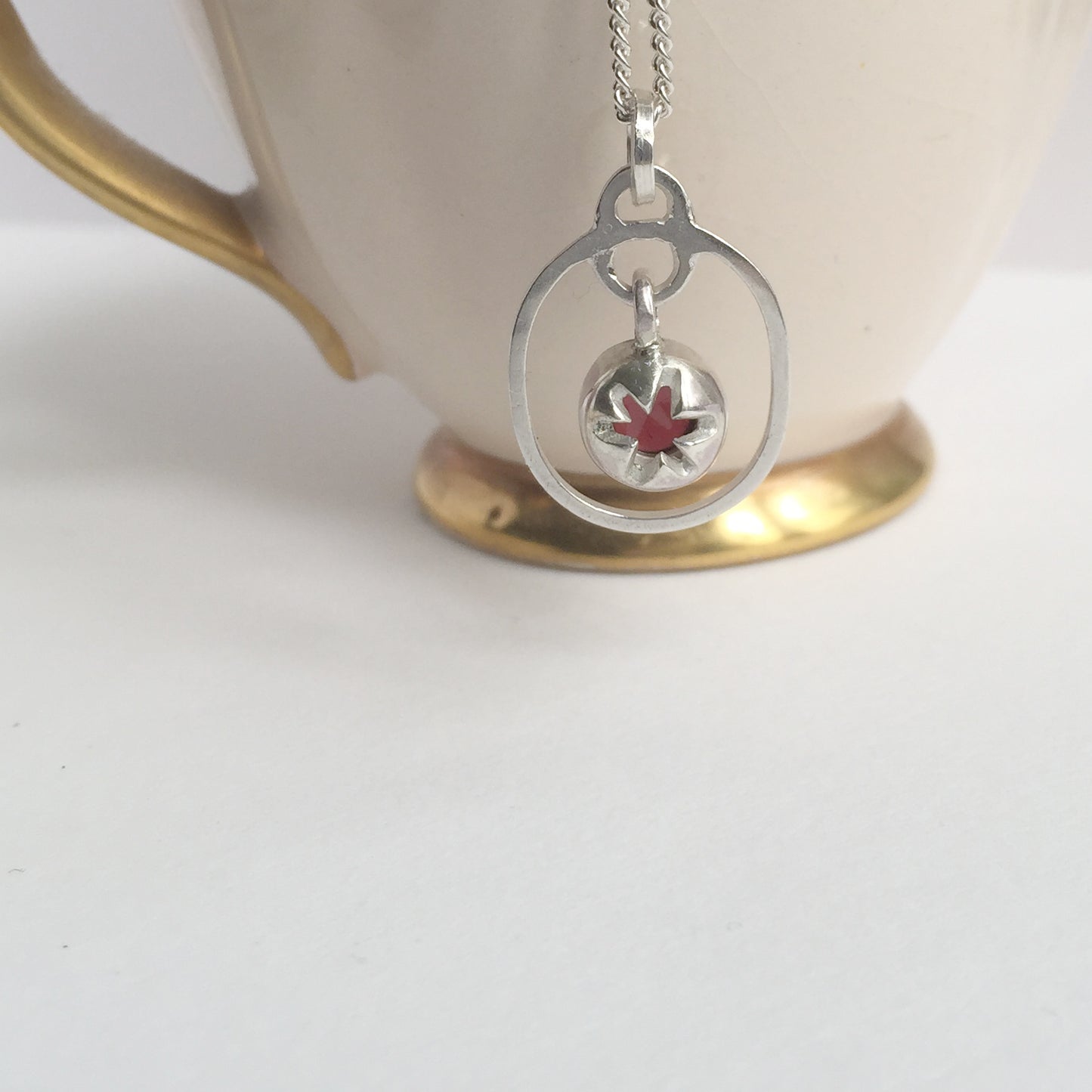 Birthstone Pendant Garnet January