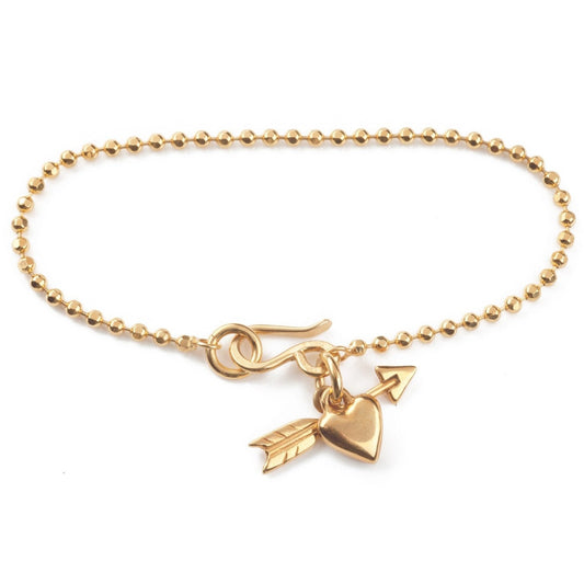 Heart & Arrow Bracelet Gold