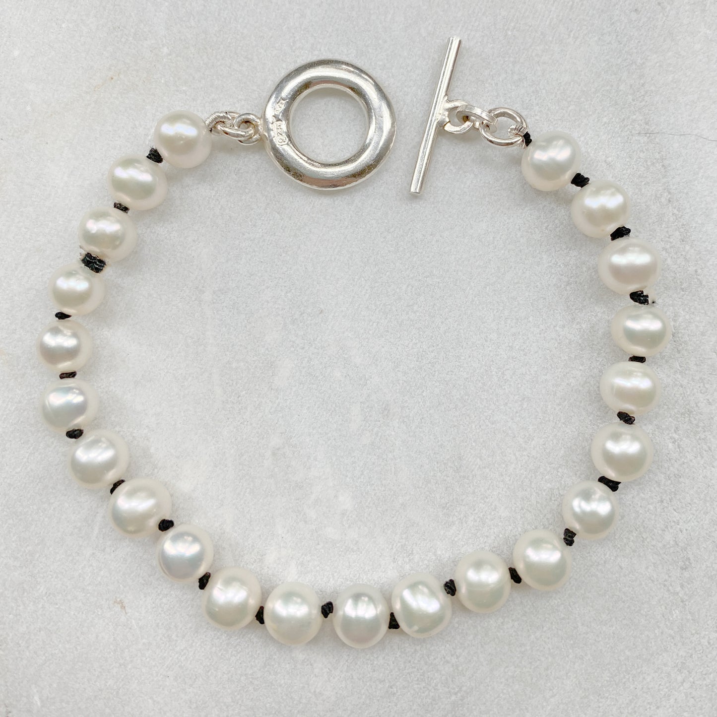 Pearl T-Bar Bracelet