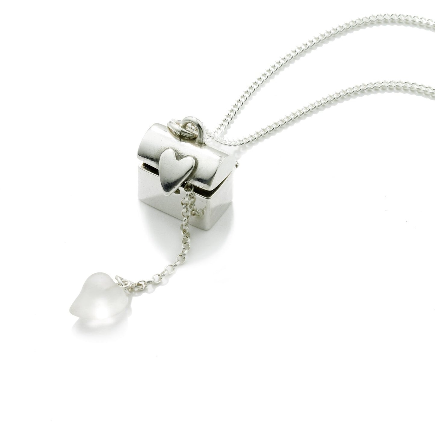 Treasure Chest Pendant in Silver